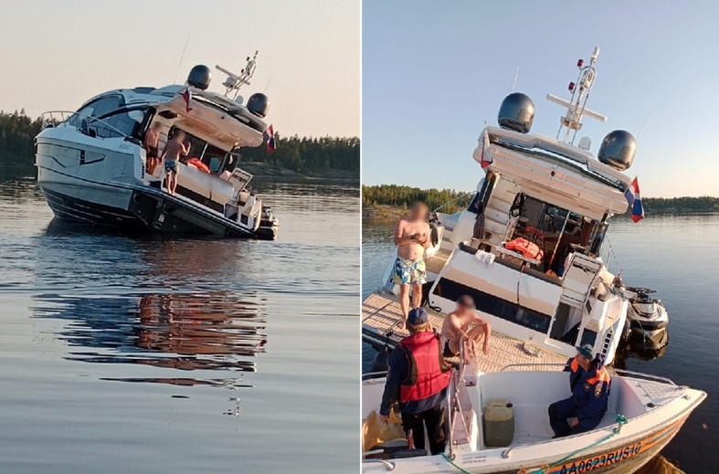 яхта на мели