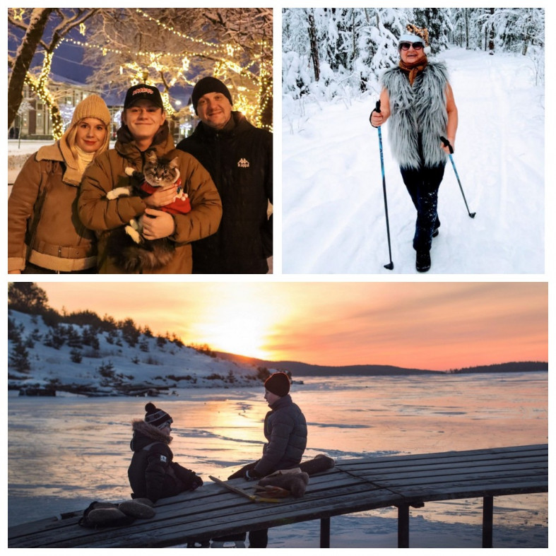 зимний коллаж