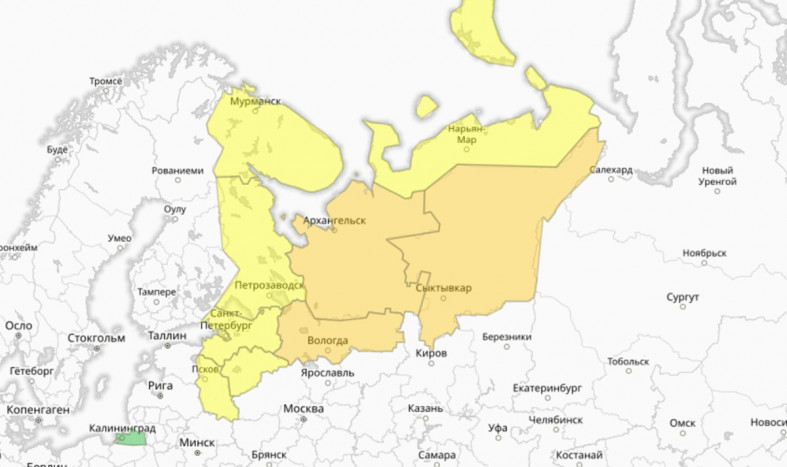 карта синоптиков