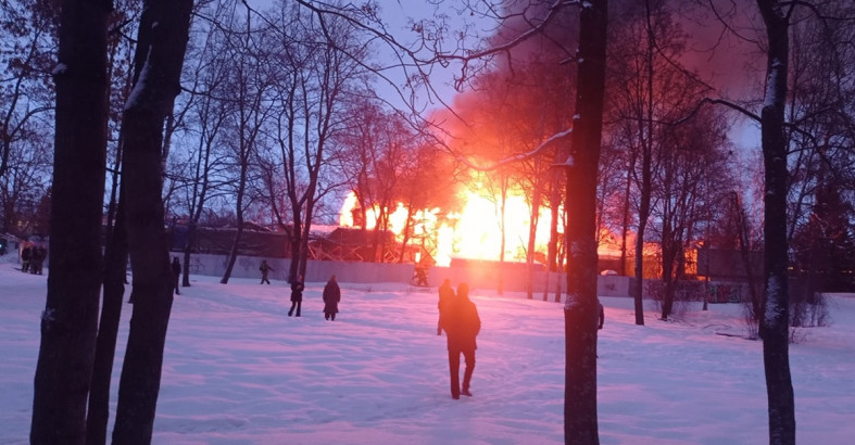 сгорело историческое здание