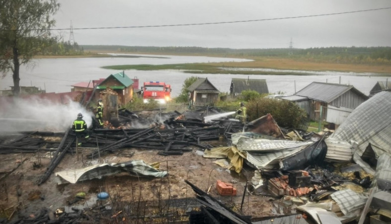 Пожар в Сегежском округе