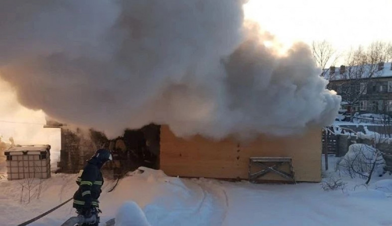 Пожар в Кеми