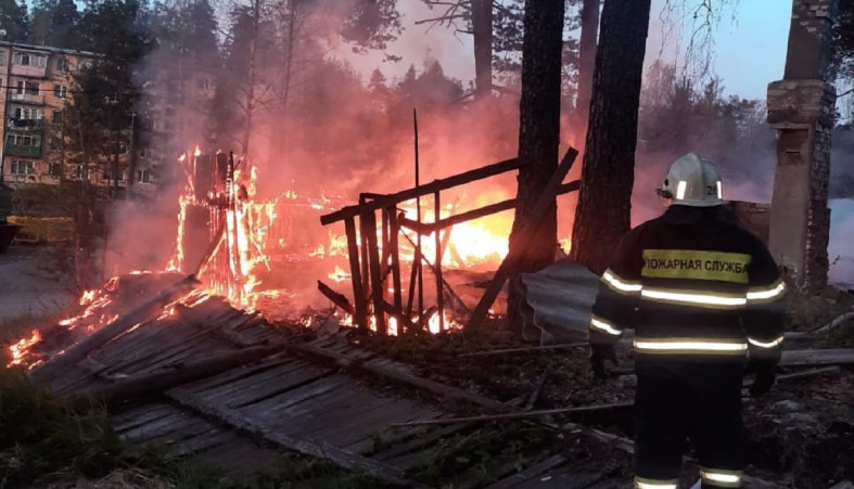 Пожар в Лахденпохье Пожар в Лахденпохье