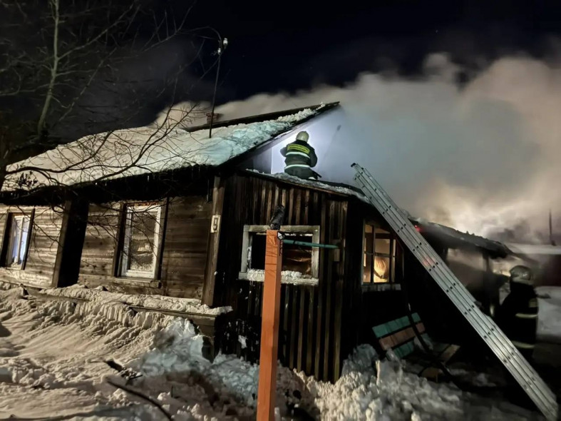 Пожар в Медвежьегорске