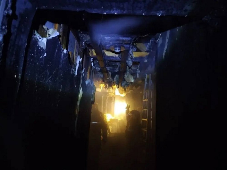 Пожар в Медвежьегорске