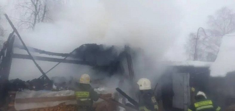 Пожар в Медвежьегорске