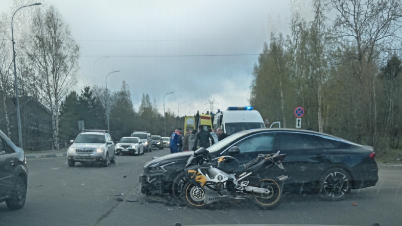 Авария с мотоциклом