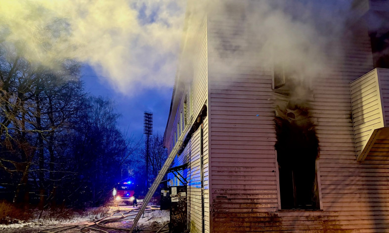 Пожар в Петрозаводске