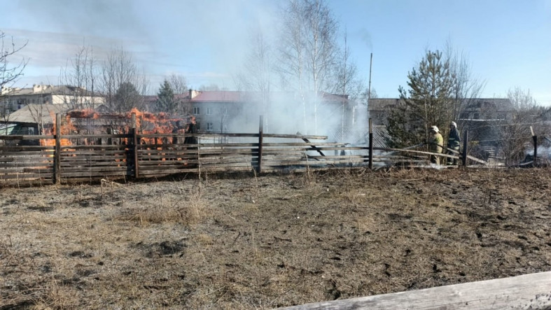 пожар в Сосновце