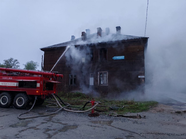 пожар в Суоярви пожар в Суоярви