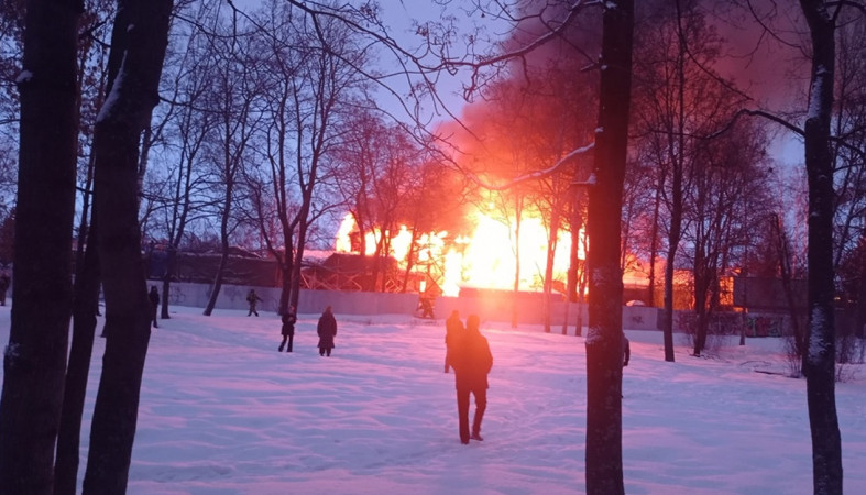 сгорело историческое здание