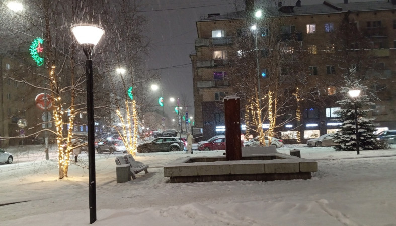 зимний сквер зимний сквер