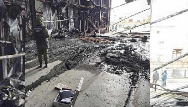 кадры с места пожара