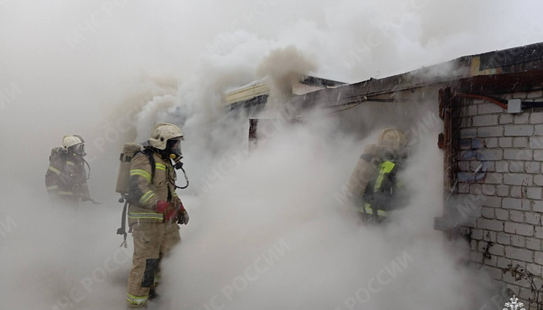 пожарные тушат