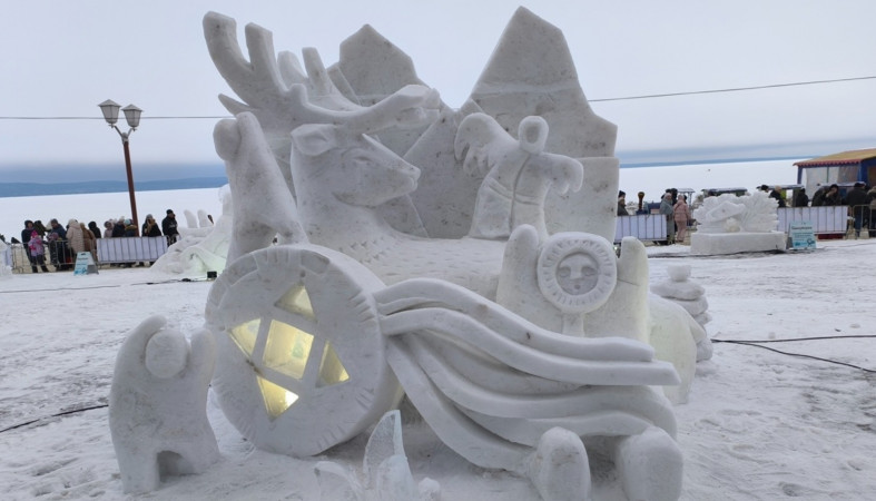 снежная скульптура