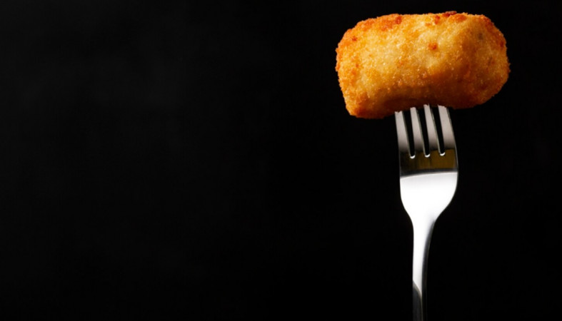 снек на вилке