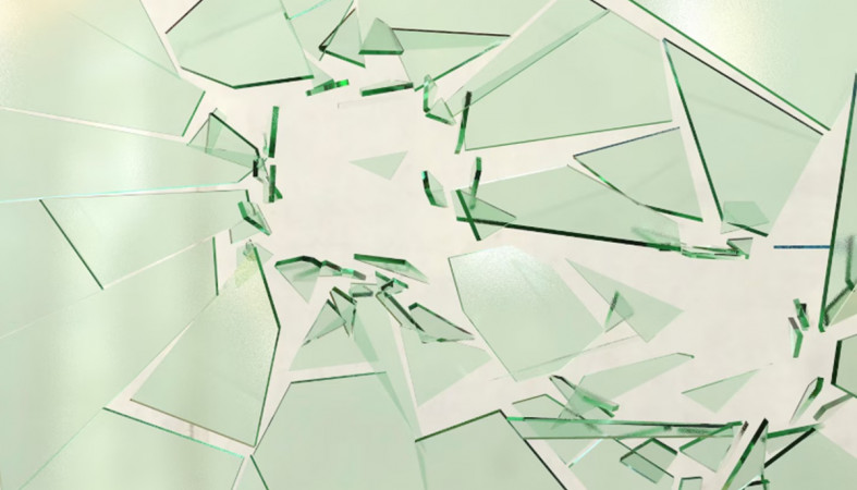 разбитое стекло