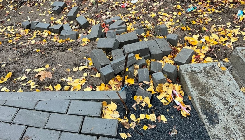 Лестница в Беломорском сквере_арматура