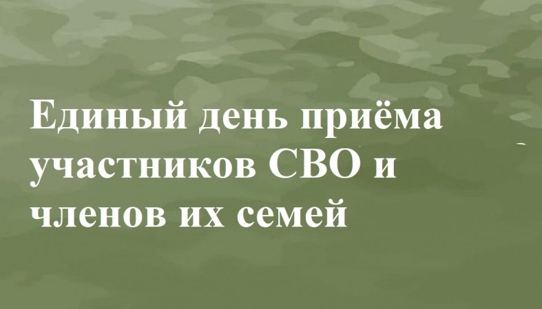 анонс единого дня для участников сво
