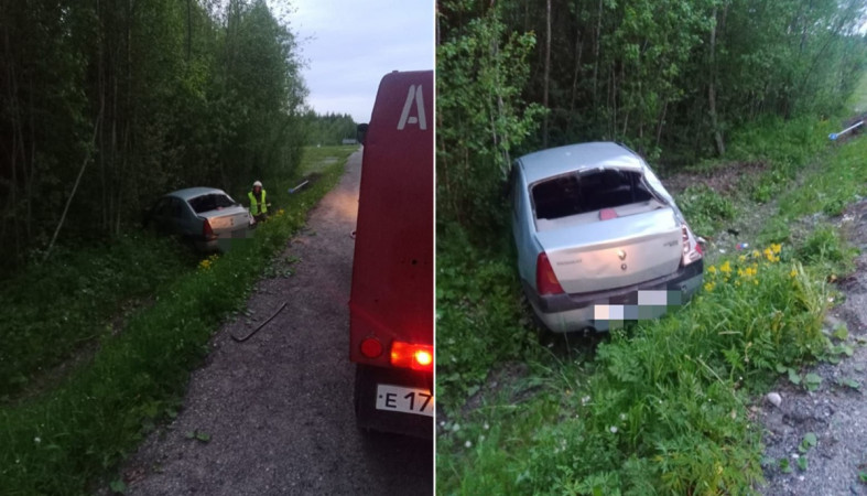 автомобиль в канаве