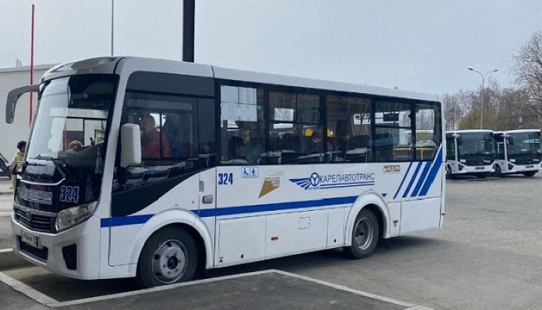 Новые автобусы вышли на линию в Петрозаводске