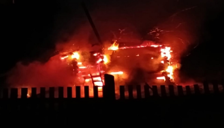 Пожар в Лоухском районе