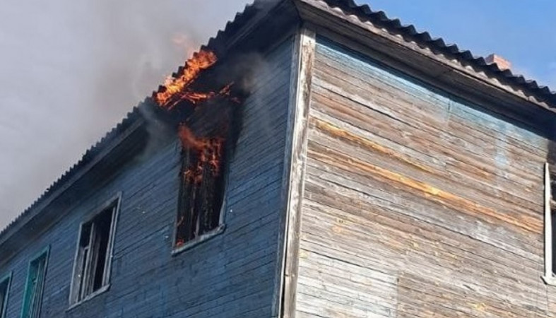 Пожар в Беломорске