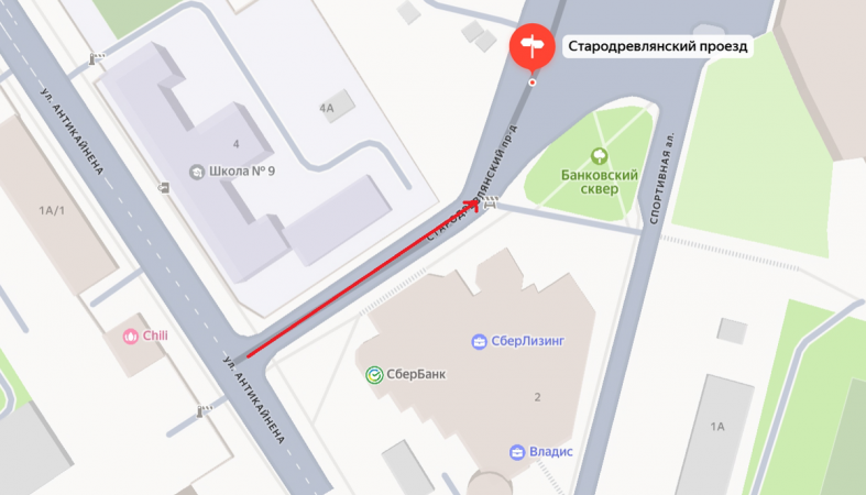 схема движения в Петрозаводске