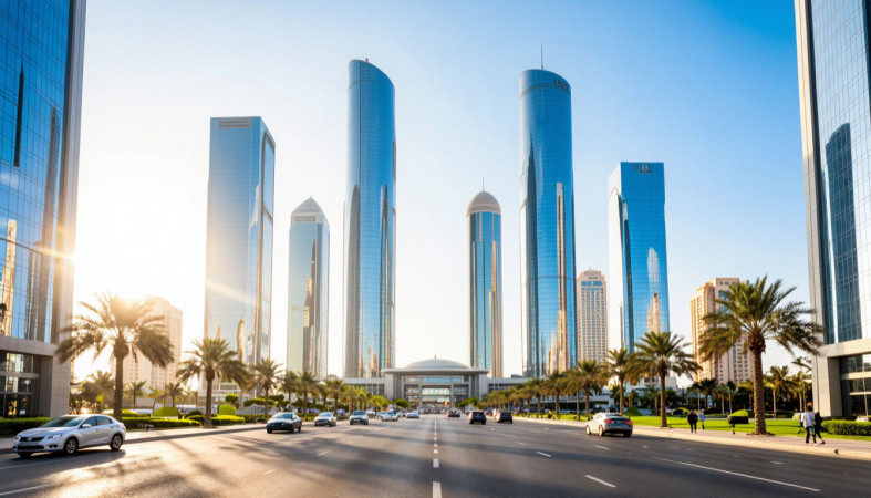 Абу-Даби днем.