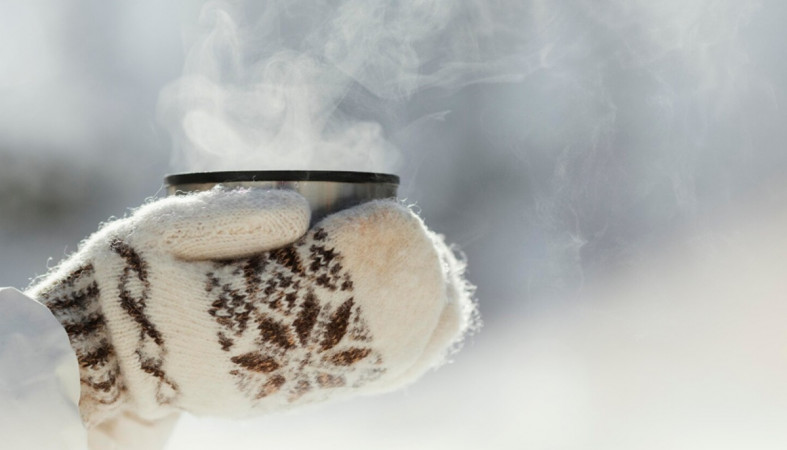 чай на морозе