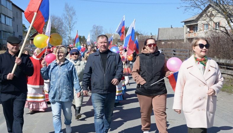 1 мая в карельском селе прошла демонстрация