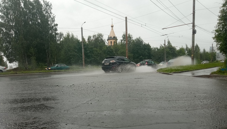 Дождь в Петрозаводске