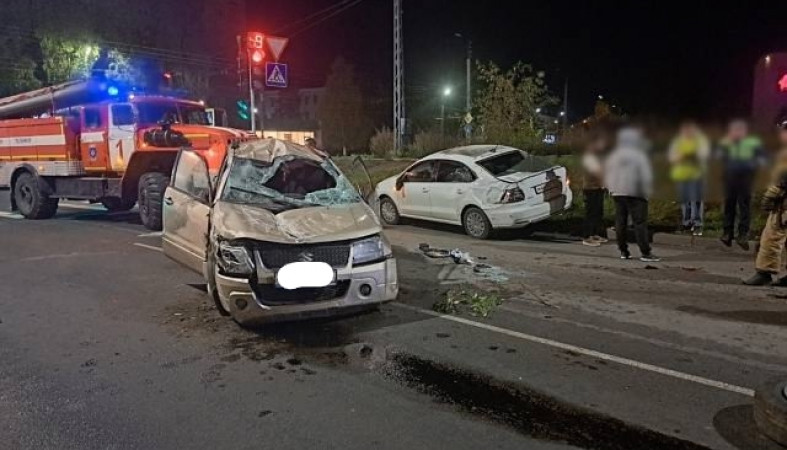 Ночное ДТП в Петрозаводске