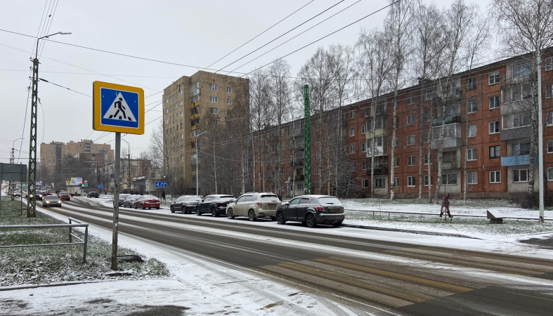 Заснеженный город