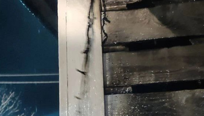 Пожар из-за гирлянды