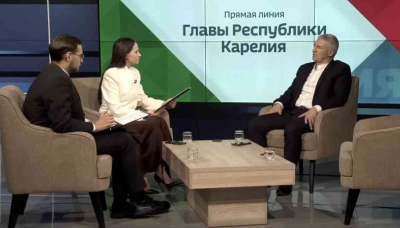 Глава Карелии на прямом эфире
