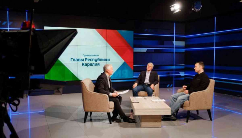 глава карелии на прямой линии