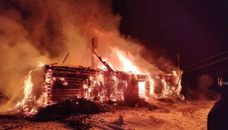 Пожар в Сегежском округе