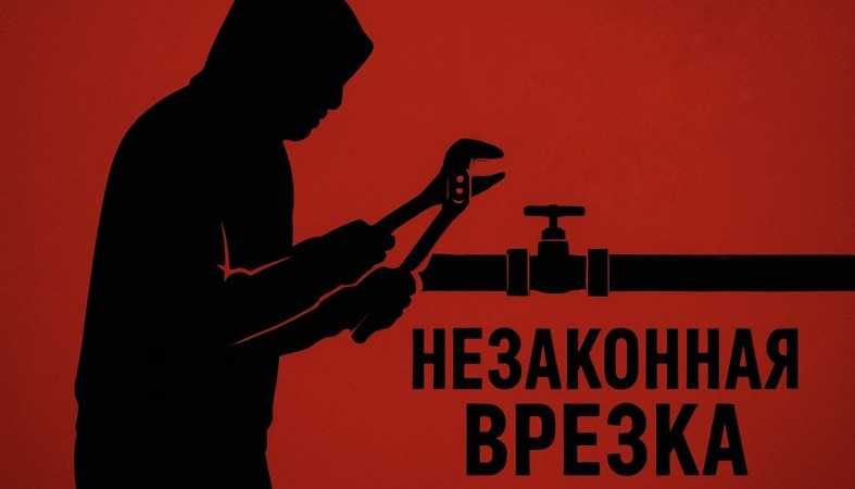 иллюстрация незаконной врезки