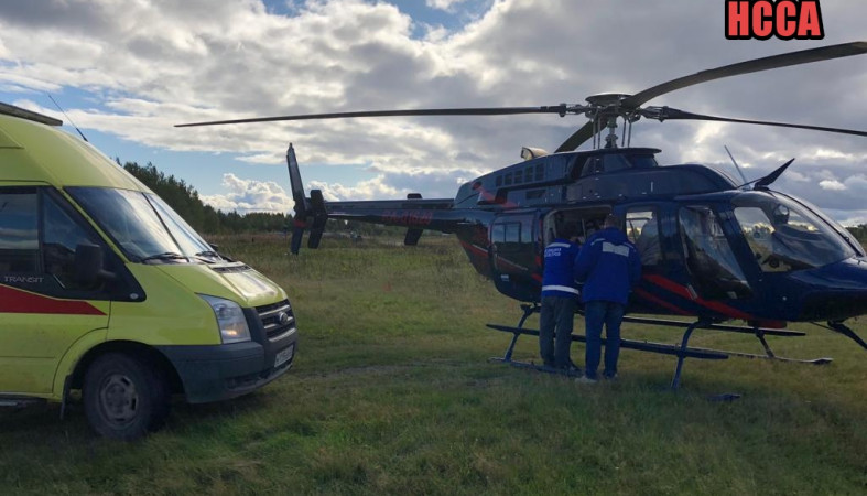 Пожилую женщину на вертолете госпитализировали в Петрозаводск