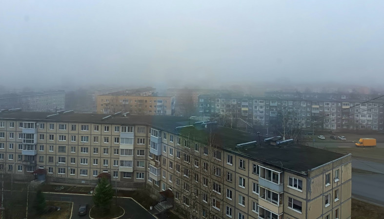 Туман над городом.