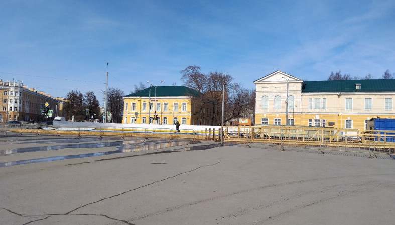 Каток в городе