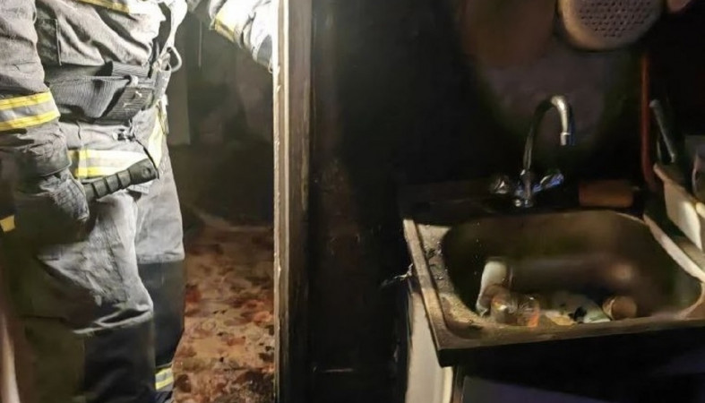 Пожар в Кемском округе