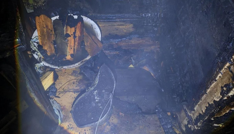 Пожар в Кеми