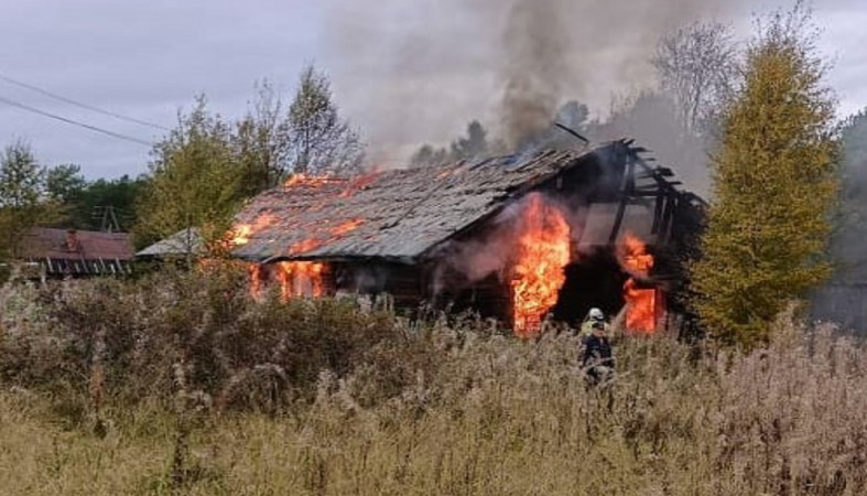 Пожар в Кестеньге