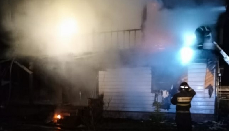 Пожар в Лахденпохье Пожар в Лахденпохье