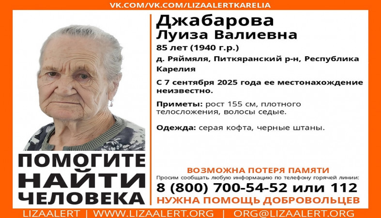 Поиск пропавшей женщины