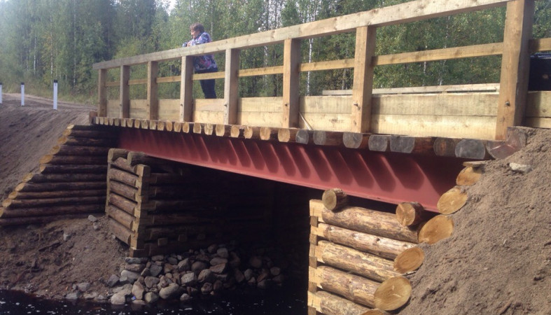 Ремонт моста в Пудожском районе обошелся в 5,5 млн рублей