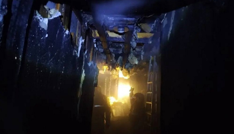 Пожар в Медвежьегорске