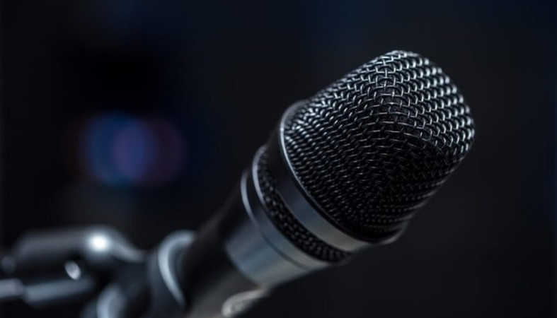 Микрофон на сцене Микрофон на сцене
